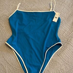 Vibrant blue size large NWT PAC SUN one piece swimsuit